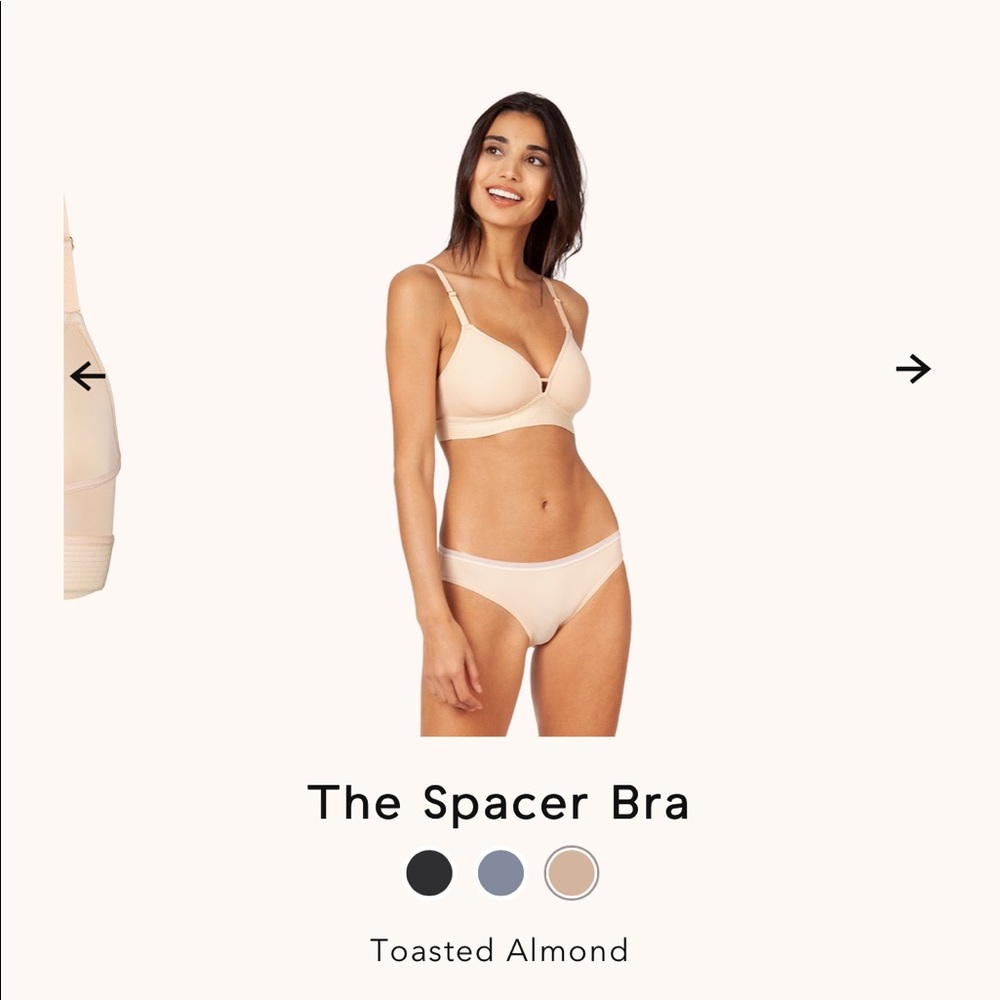 NWOT LIVELY SPACER BRA TOASTED ALMOND 32DD